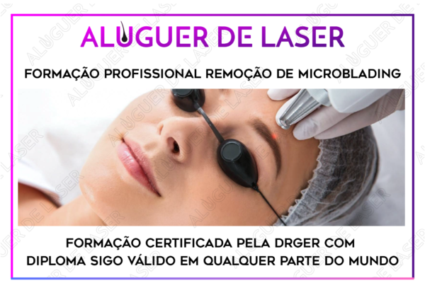 Formação profissional  </br> remoção de microblading